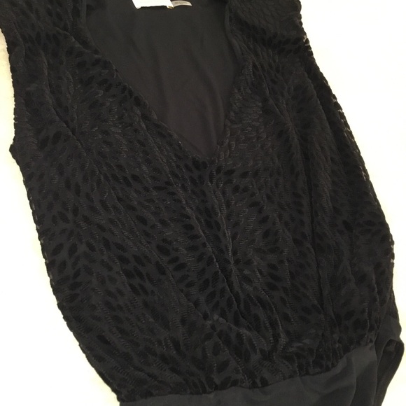 Ramy Brook Regina Velvet Burnout Bodysuit - Size XS - Picture 10 of 13